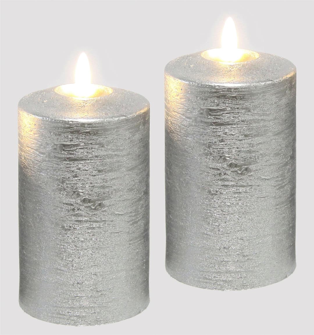 I.GE.A. LED-Kerzen Set | Silber