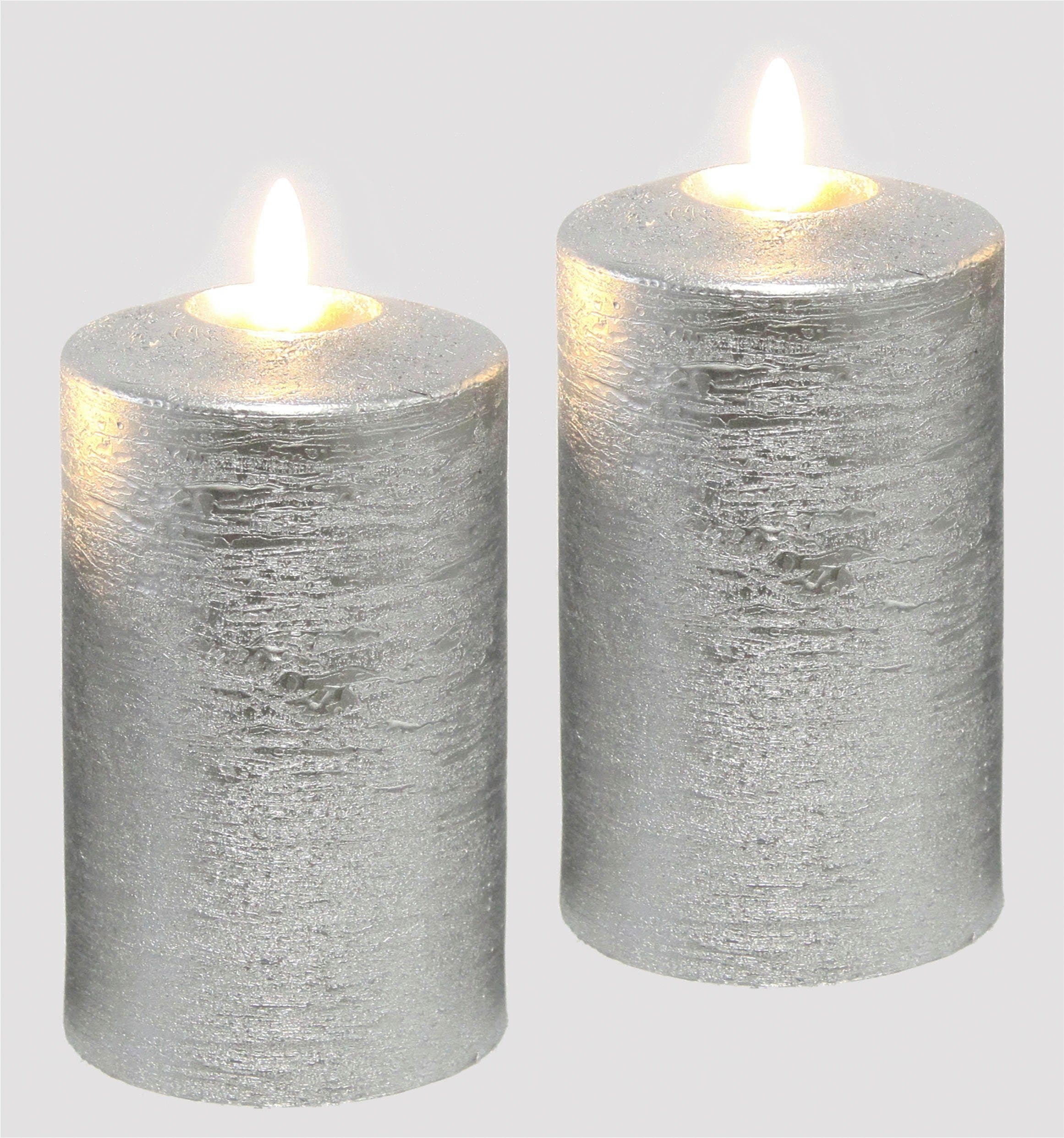 I.GE.A. LED-Kerzen Set | Silber
