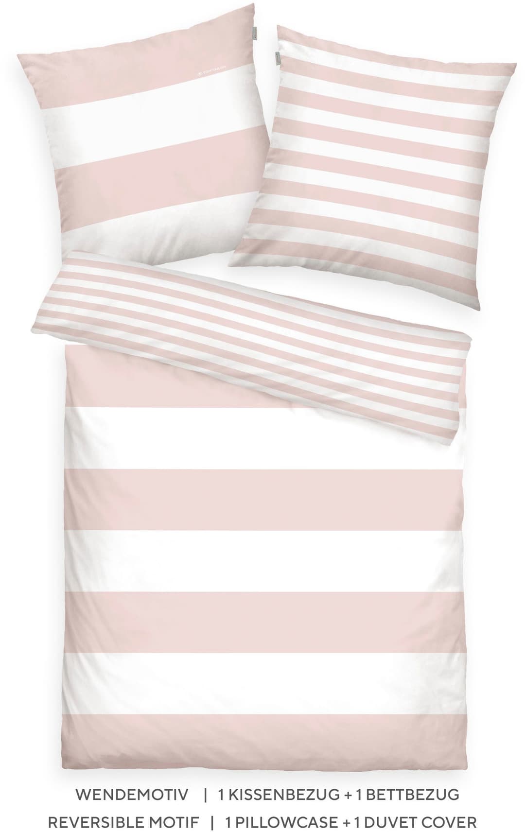 TOM TAILOR HOME Wendebettwäsche SIENA | Rosa