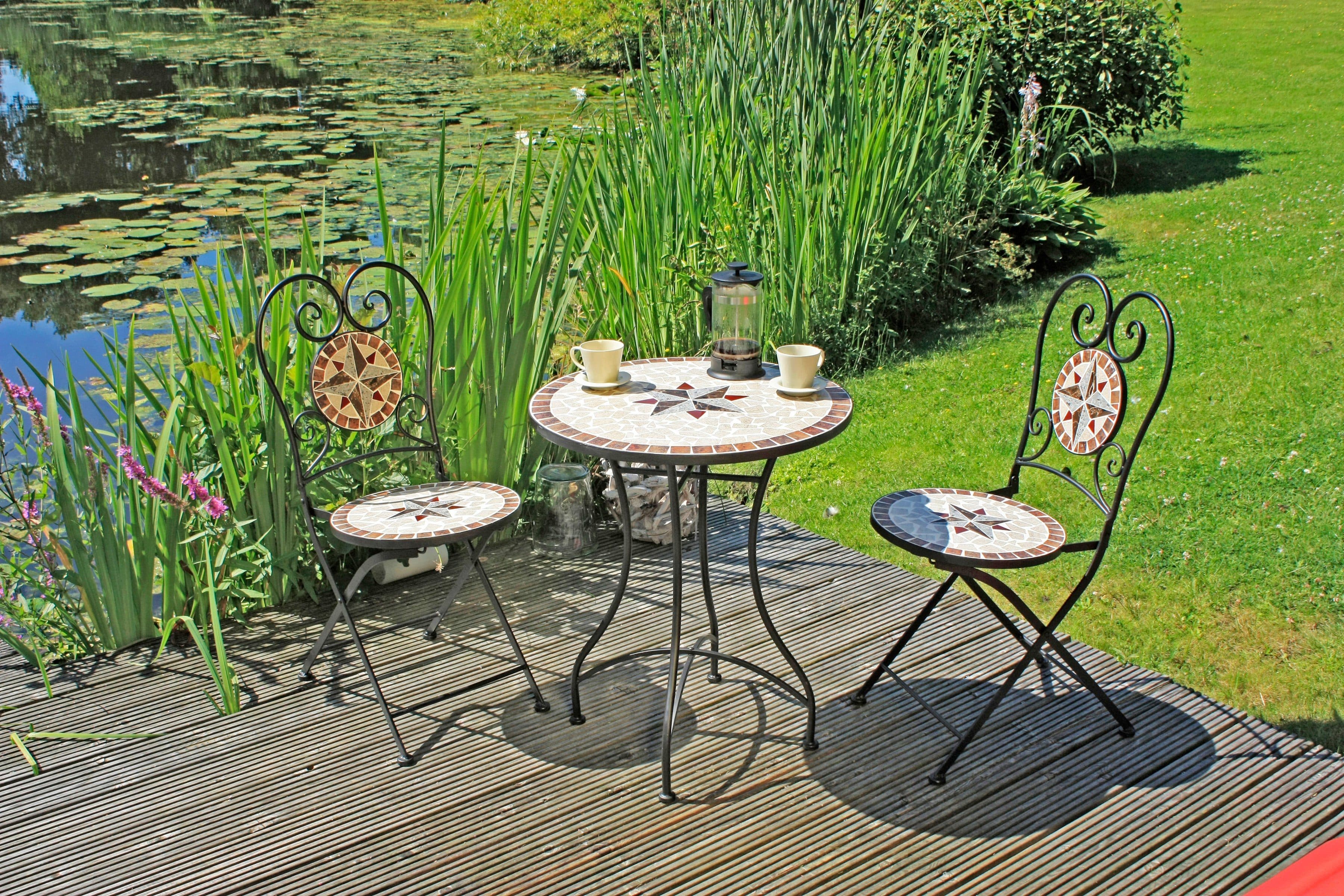 Garden Pleasure Balkonset Mosaik | Braun