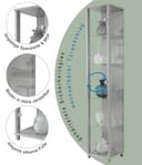 fif möbel Vitrine OPTIMA | Silber 2
