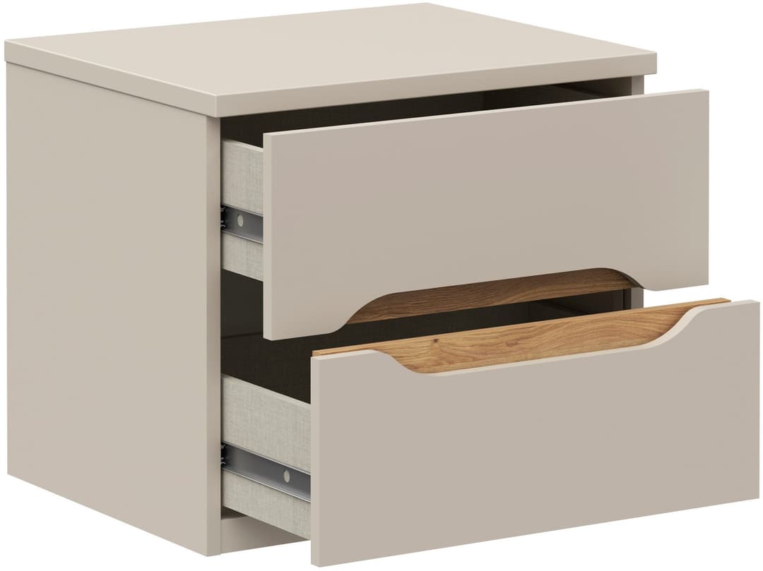 FORTE Nachtkommode | Beige