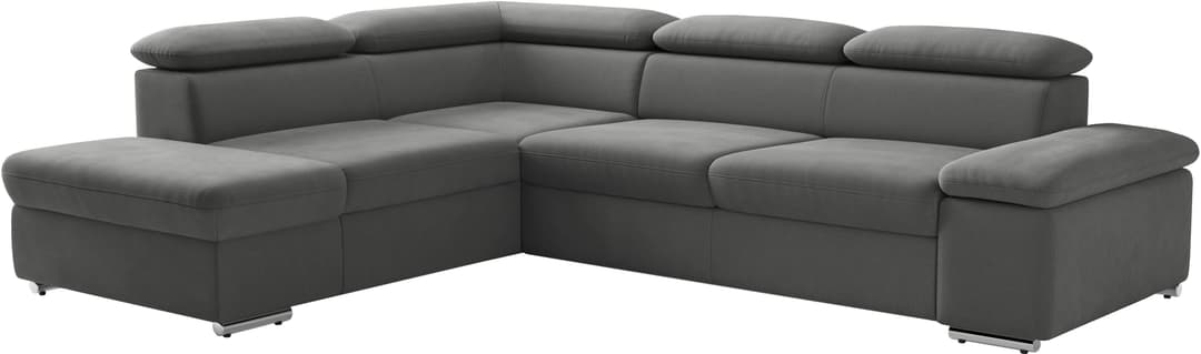 sit&more Ecksofa Valentine L-Form | Grau