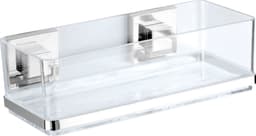 Wenko Duschablage Vacuum-Loc Quadro | Silber