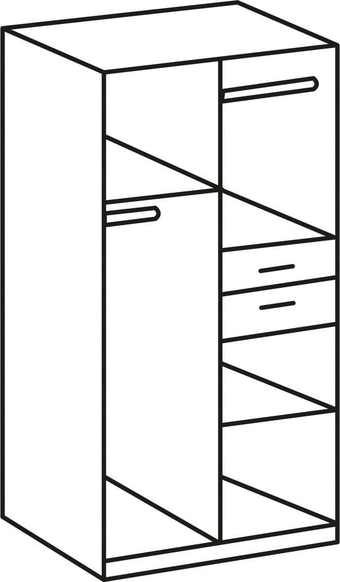 Wimex Drehtürenschrank Bitburg | Holztöne