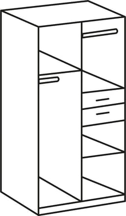Wimex Drehtürenschrank Bitburg | Holztöne