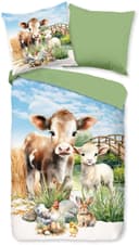 PURE luxury collection Kinderbettwäsche Farm animals | Mehrfarbig