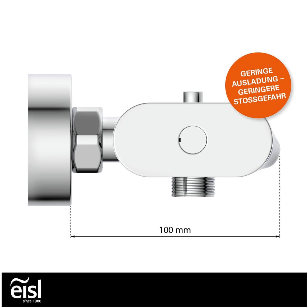 Eisl Wannenthermostat CARNEO | Silber