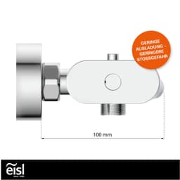 Eisl Wannenthermostat CARNEO | Silber