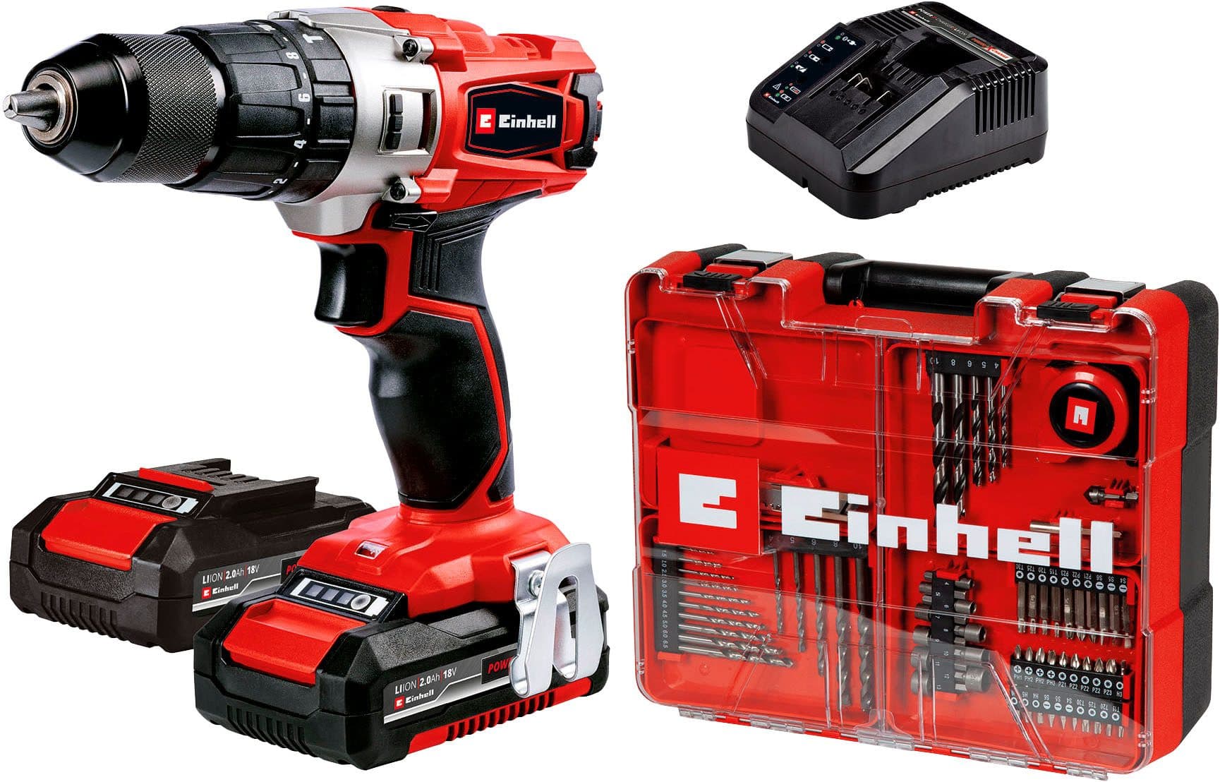 Einhell Akku-Schlagbohrschrauber TE-CD 18/2 Li-i | Rot
