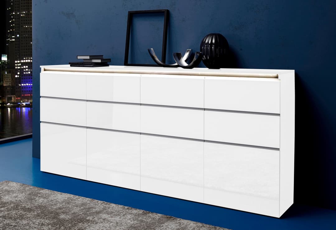 Home affaire Highboard Magic | Weiß