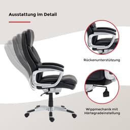 Duo Collection Chefsessel Theodor XXL | Schwarz