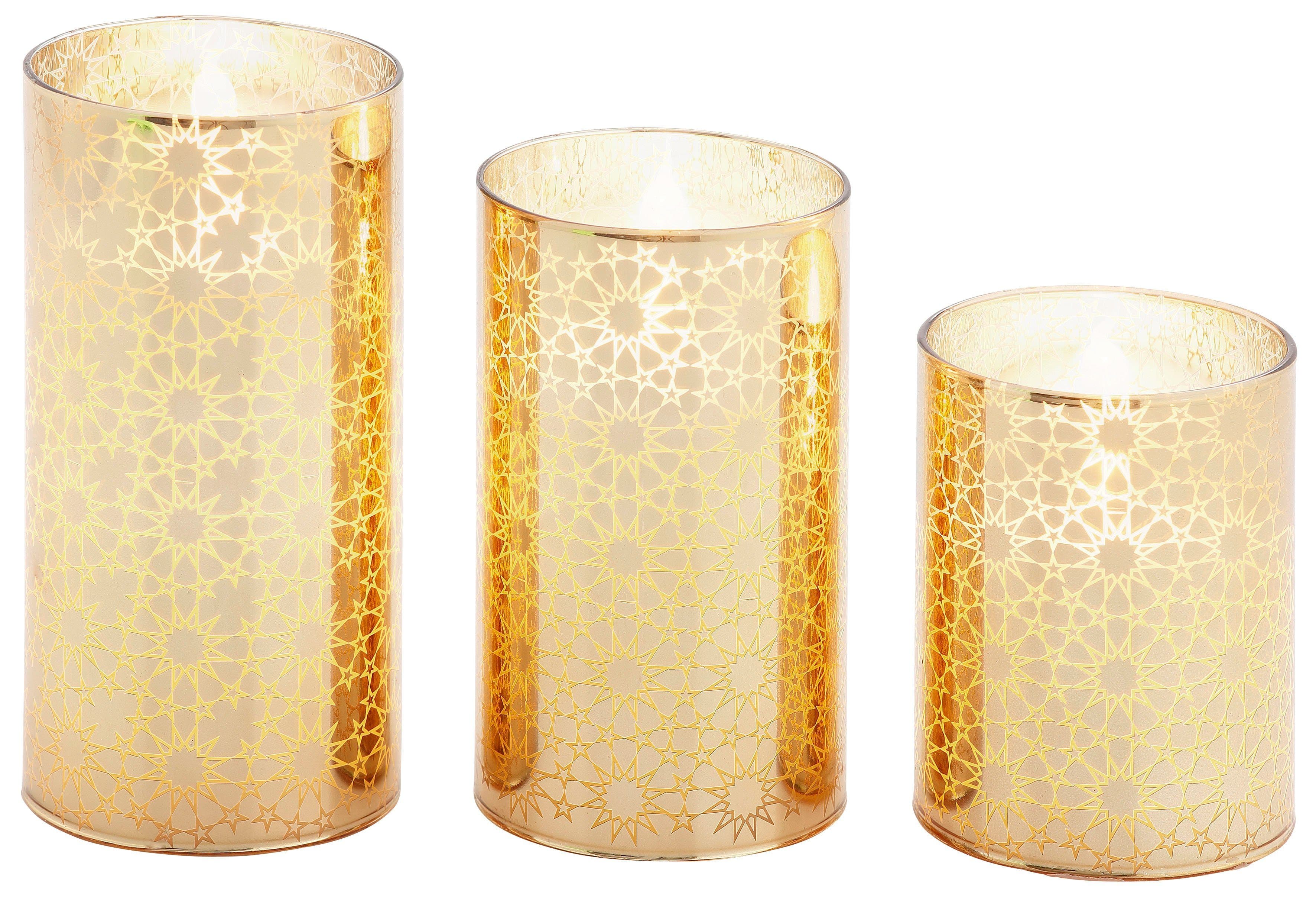 OTTO home LED-Kerzen Jarle Set | Gold