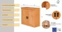 OTTO home Hängeschrank Rügen | Holztöne 3