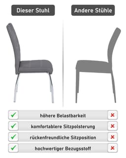 HELIA Stuhl Susi | Grau