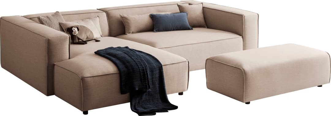 LeGer Home by Lena Gercke Ecksofa PIARA XXL | Beige