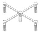 OTTOFOND Duschwannenfüße Universal | Silber 2