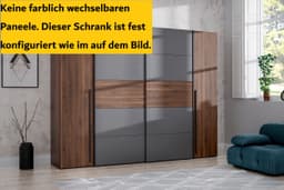 FORTE Kleiderschrank Narago | Holztöne