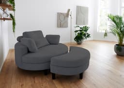 ATLANTIC home collection Loveseat Ravi | Grau