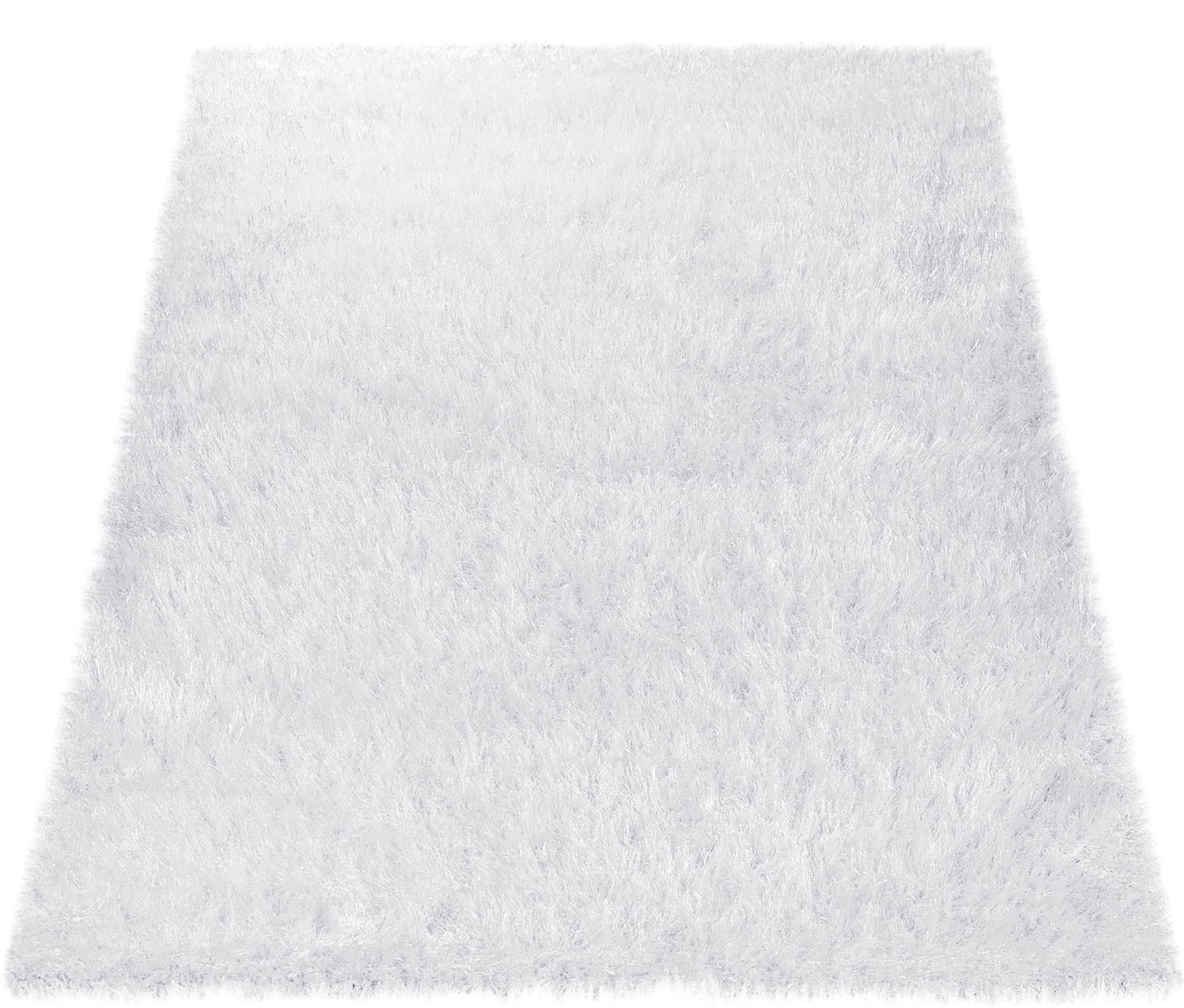 Paco Home Hochflor-Teppich Glamour 300 | Weiß
