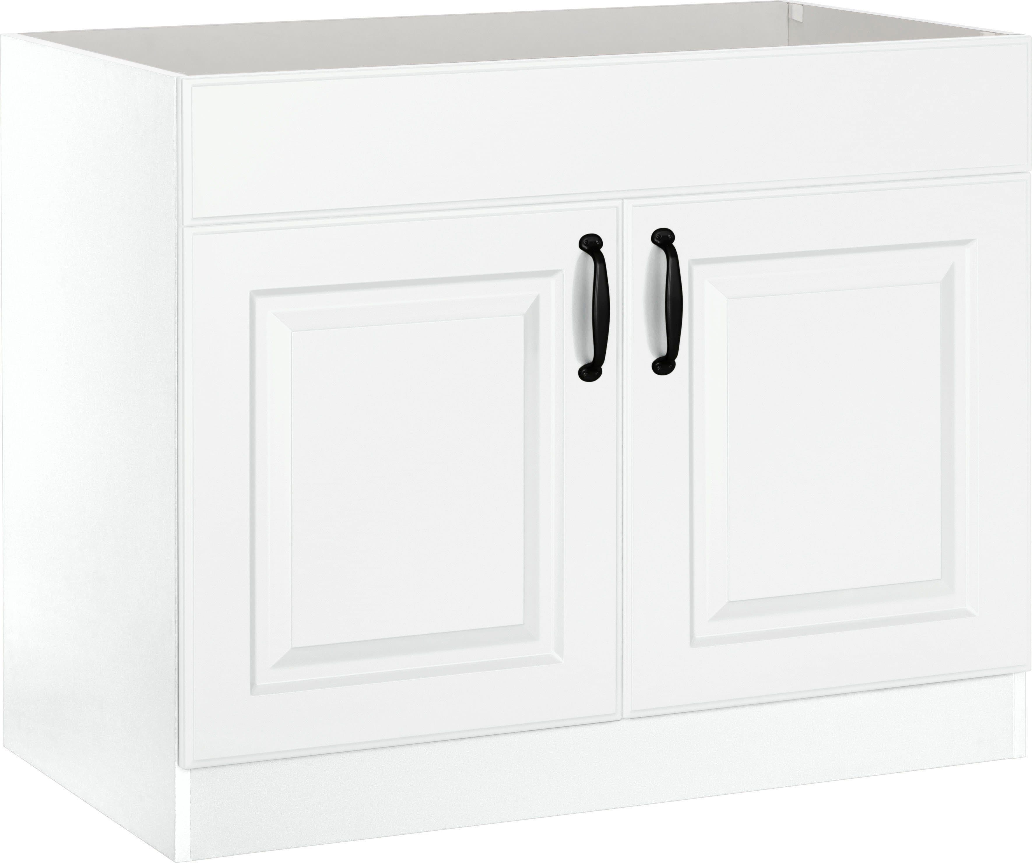 wiho Küchen Spülenschrank Erla | Weiß