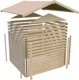 Karibu Verkaufshaus 1 | Holztöne