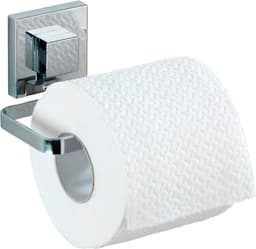 WENKO Toilettenpapierhalter Quadro, Vacuum-Loc | Silber