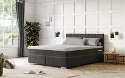 COTTA Boxspringbett Simba | Schwarz