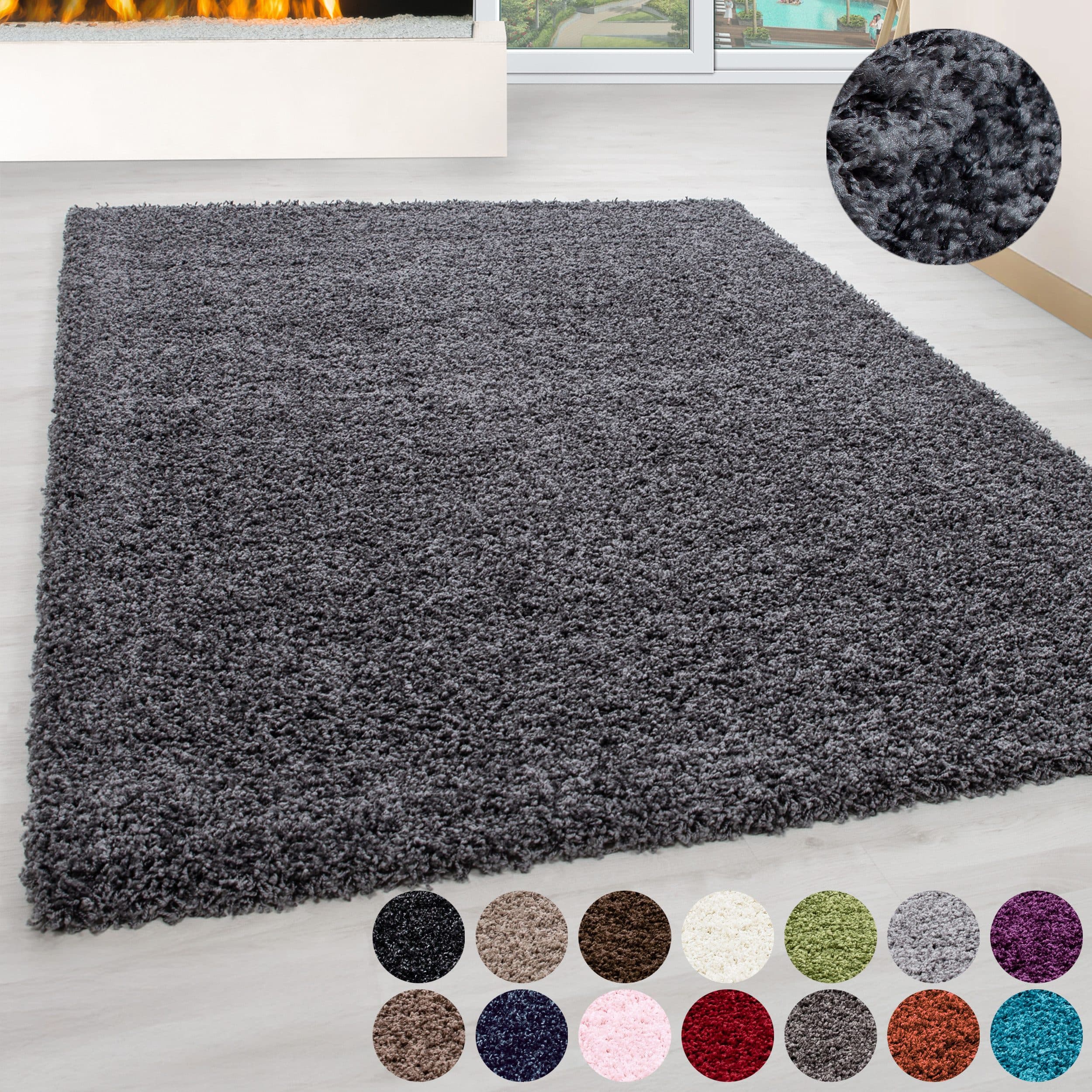 Ayyildiz Teppiche Life Shaggy 1500 | Grau