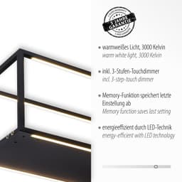 OTTO home LED Pendelleuchte Civva | Schwarz