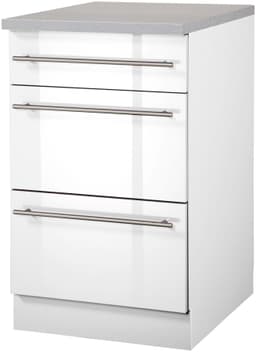 wiho Küchen Unterschrank Chicago 50 cm | Weiß