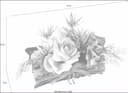 Kunstpflanze Gesteck Rose in Schale | Mehrfarbig 3