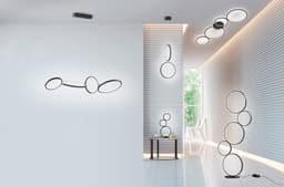 TRIO Leuchten LED Stehlampe Rondo | Schwarz