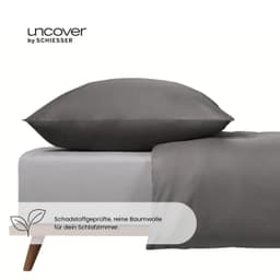 uncover by SCHIESSER Spannbettlaken New Jersey | Grau