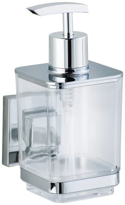 WENKO Seifenspender Vacuum-Loc Quadro | Silber