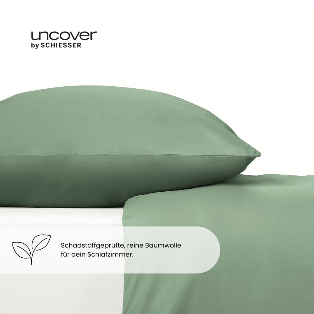 uncover by SCHIESSER Bettwäsche Soho | Grün