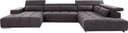 COTTA Wohnlandschaft Orion U-Form | Grau 2