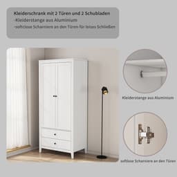 OTTO home Kleiderschrank Borkum | Weiß