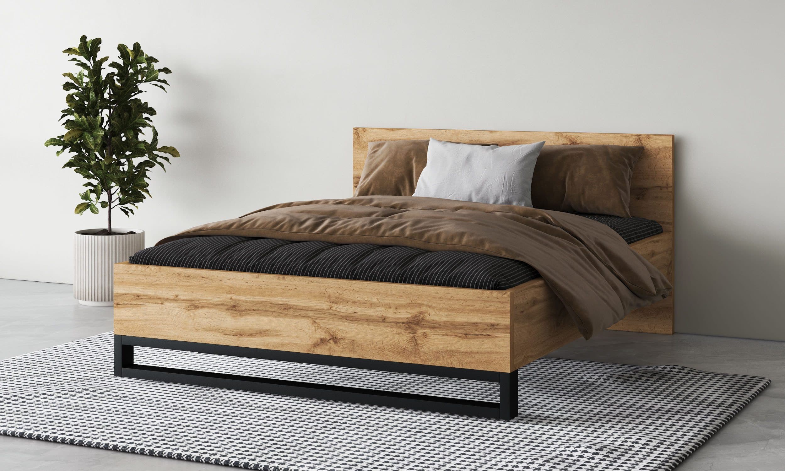 Home affaire Bett Bronne | Holztöne