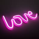 JUST LIGHT LED Wandleuchte NEON-LOVE | Pink 3