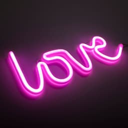JUST LIGHT LED Wandleuchte NEON-LOVE | Pink