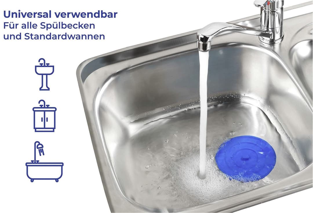 Maximex Waschbeckenstöpsel Universal | Blau