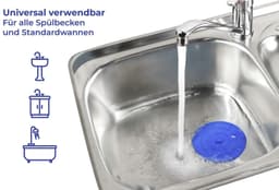 Maximex Waschbeckenstöpsel Universal | Blau