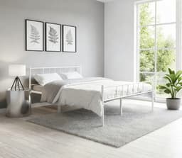 OTTO home Metallbett Amrum | Weiß