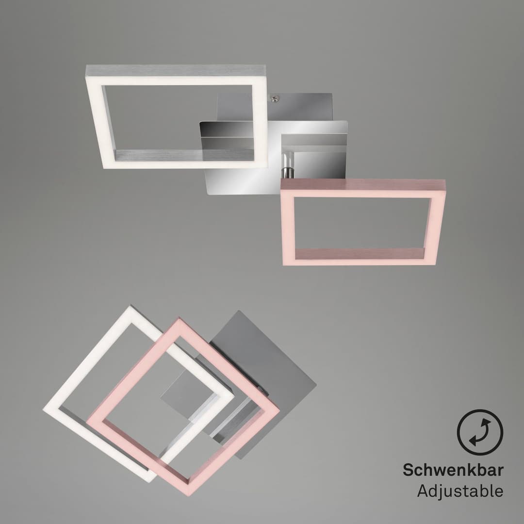 Briloner Leuchten LED Deckenleuchte 3207018 FRAME | Silber