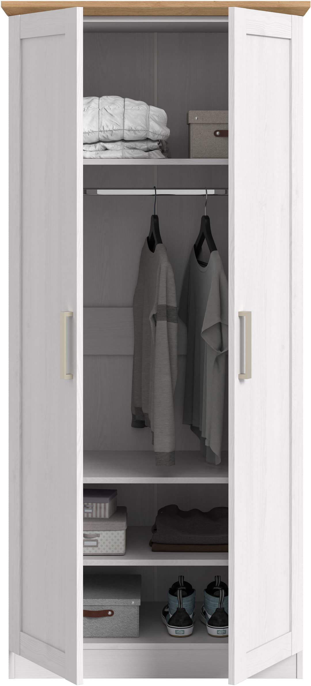 Home affaire Kleiderschrank FLORENZ | Holztöne