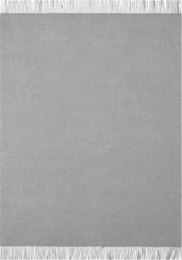 Plaid Jacquard garngefärbt Kuscheldecke | Grau