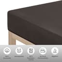 OTTO home Spannbettlaken PHYSALIS | Braun 2