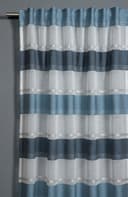 GARDINIA Gardine Schal mit Gardinenband Etamine | Blau 2