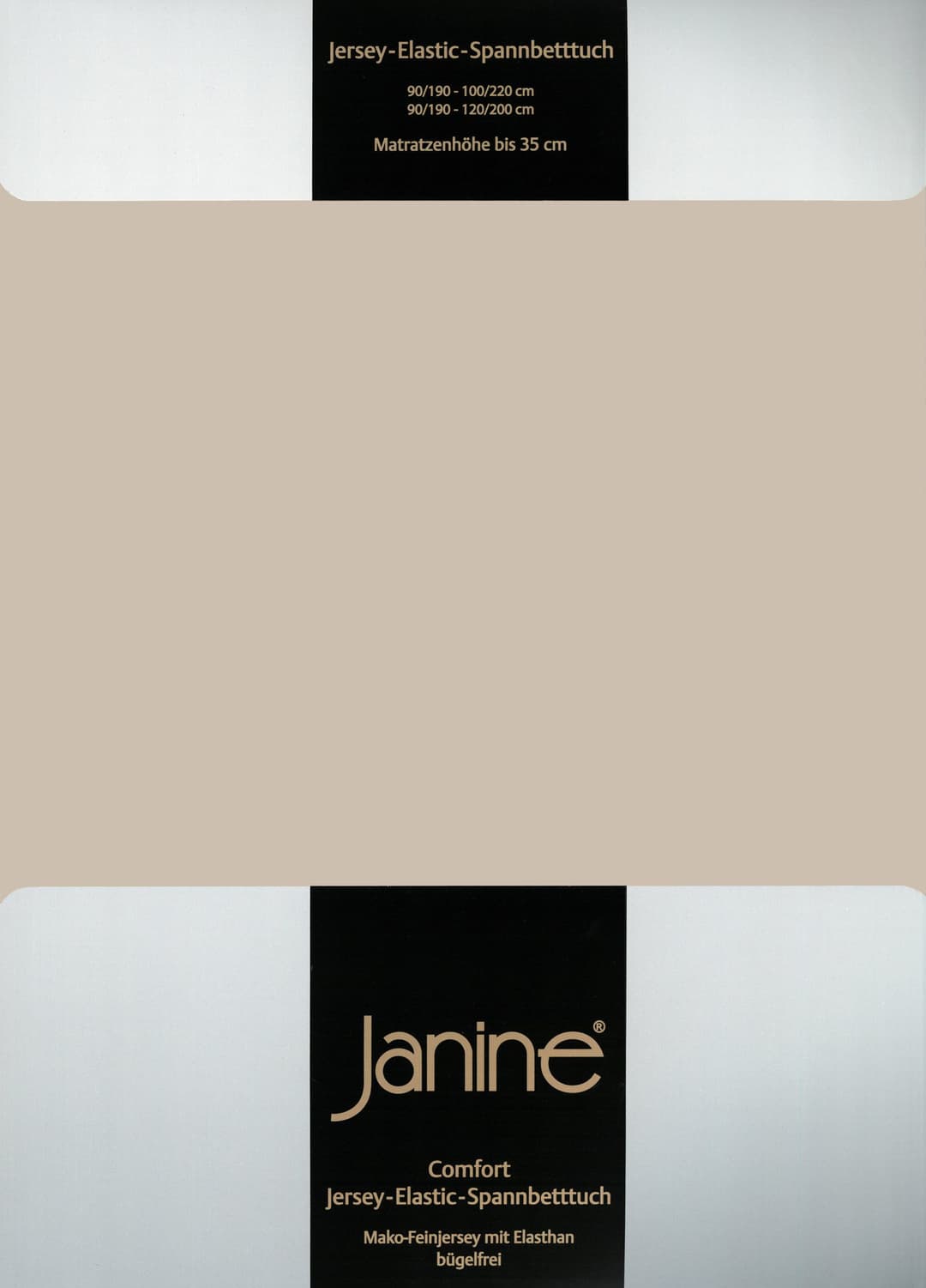 Janine Spannbettlaken ELASTIC 5002 | Beige